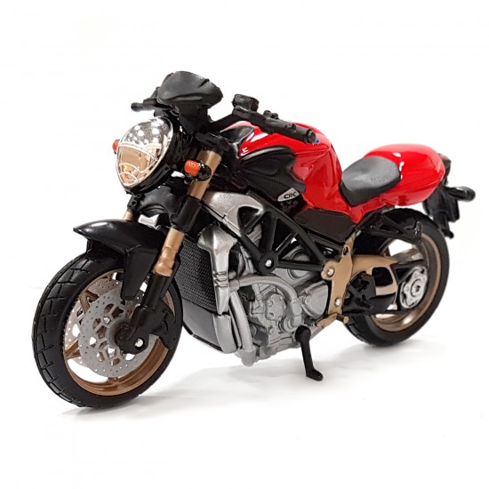 Machetă moto Bburago [1:18] - MV Agusta Brutale Oro - Red